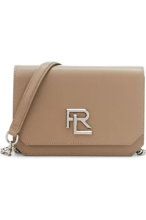 Ralph Lauren Sac à bandoulière en cuir à plaque logo