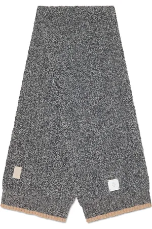 ELEVENTY écharpe en laine à logo appliqué