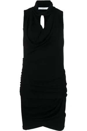 IRO Robe courte froncée à col bénitier