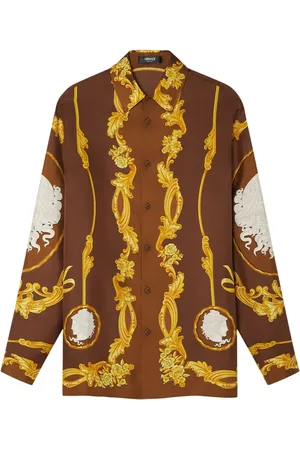 VERSACE Chemise à boutonnière sur le devant