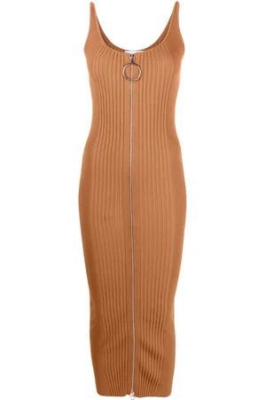 Paco rabanne Robe en maille à design sans manches
