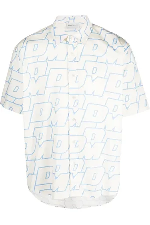 Drôle de Monsieur Chemise en coton à motif monogrammé