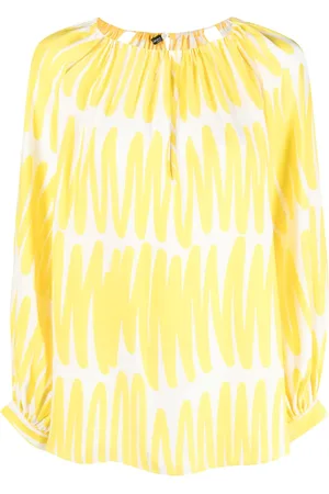 Kiton Blouse en soie à imprimé abstrait