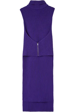 Jil Sander Robe en maille à col détachable
