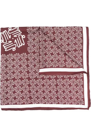 Lukhanyo Mdingi écharpe à imprimé monogrammé