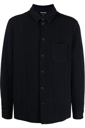Giorgio Armani Chemise matelassée à boutons pression