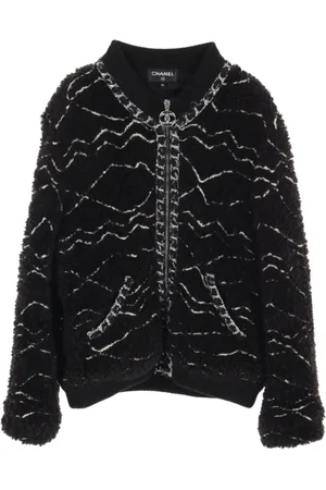 CHANEL Veste bomber en polaire (1986-1988)