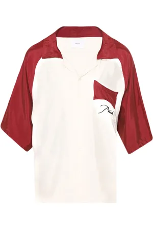 Rhude Chemise en coton à logo brodé