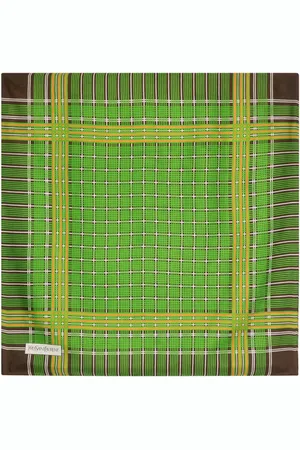 Saint Laurent écharpe en soie à motif tartan (années 1970)
