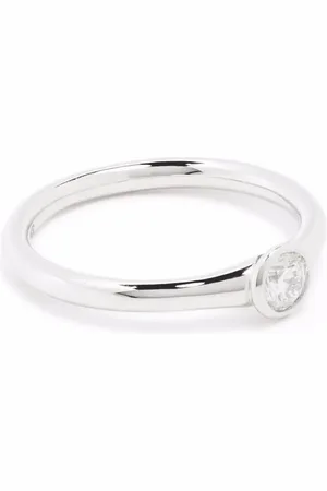 COURBET Bague Origine en or blanc 18ct sertie de diamants