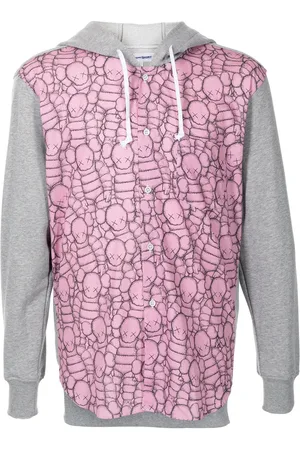 Comme des Garçons Hoodie colour block en coton