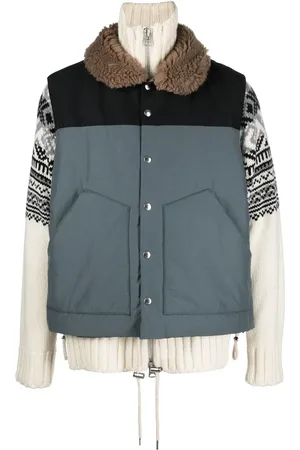 SACAI Veste matelassée à col texturé