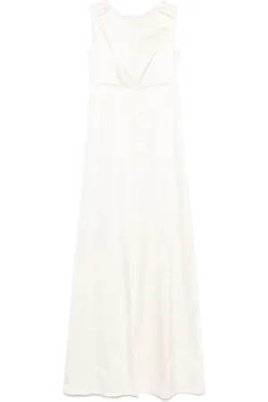 Maison Margiela Robe mi-longue à détails de découpes