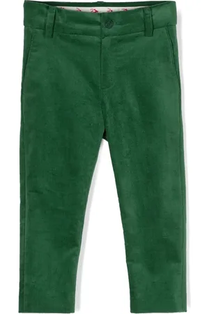 Kenzo Pantalon en velours à logo brodé
