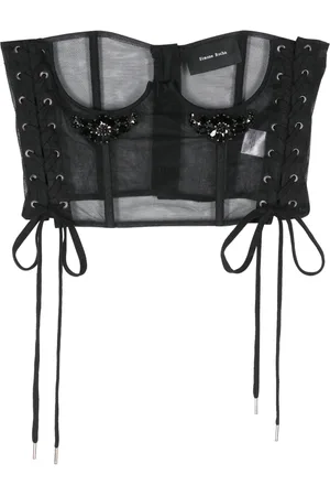 Simone Rocha Corset à ornements en cristal