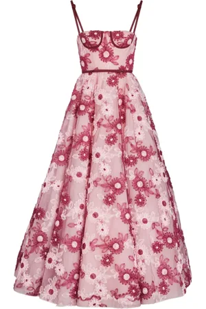 Giambattista Valli Robe longue à imprimé Ribbon Bouquet