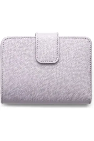 Prada Portefeuille en cuir à plaque logo