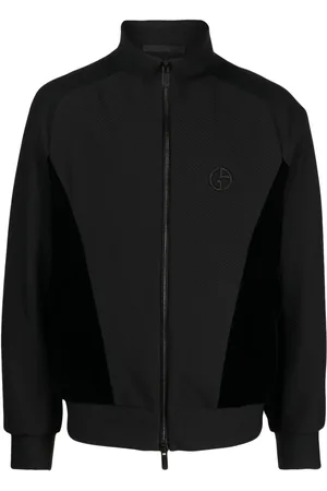 Giorgio Armani Veste zippée à logo brodé
