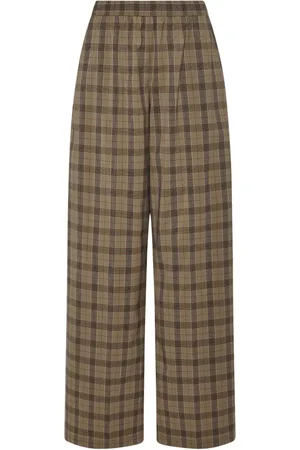 ROSETTA GETTY Pantalon ample à carreaux