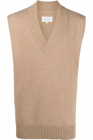 Maison Margiela étole en maille à col v