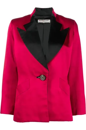 Saint Laurent Veste boutonnée à revers pointus