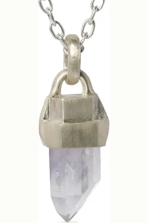 PARTS OF FOUR Collier à pendentif en améthyste