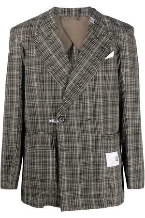 Maison Mihara Yasuhiro Blazer à carreaux