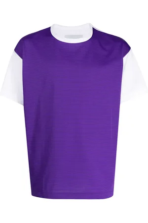 Fumito Ganryu T-shirt bicolore à empiècements contrastants