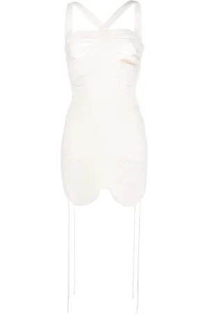 ANDREADAMO Robe Floating Ribs à coupe courte
