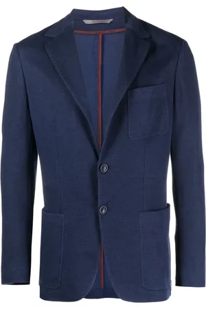 CANALI Blazer en jersey à simple boutonnage