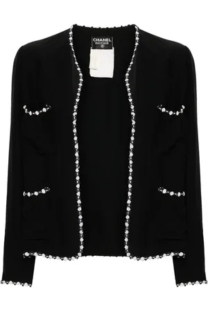 CHANEL Veste à design sans col (années 1990-2000)