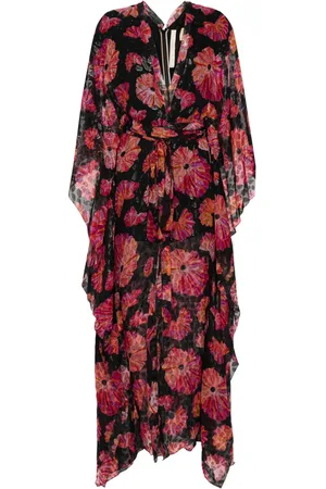 MARIA LUCIA HOHAN Robe longue Katy à fleurs