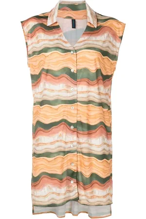 Lygia & Nanny Robe-chemise Jamile à imprimé graphique