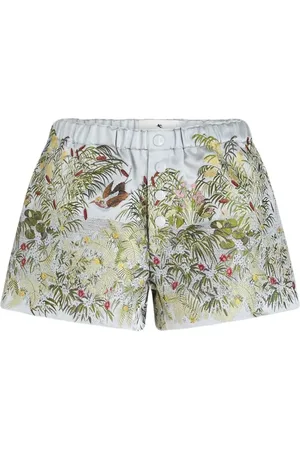 Etro Short satiné à broderies