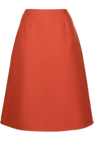 Céline A-line wool-blend skirt