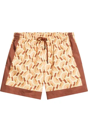 DRIES VAN NOTEN Short de bain à imprimé géométrique