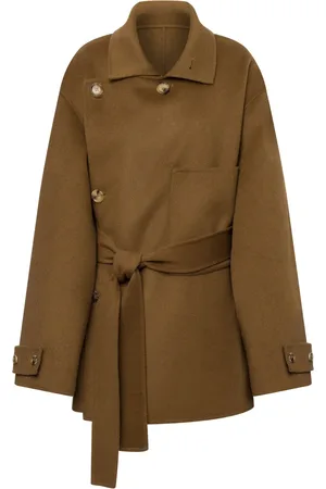 Serafini Manteau en laine à boutonnière croisée