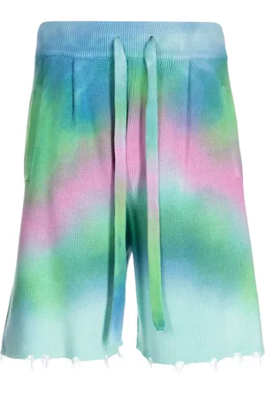 LANEUS Chaussettes nervurées à motif tie-dye
