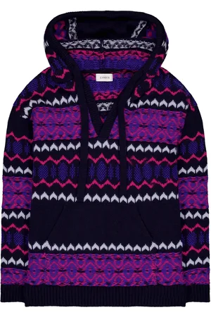 LANEUS Pull en maille Fair Isle