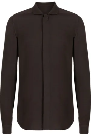 Rick Owens Chemise unie à manches longues