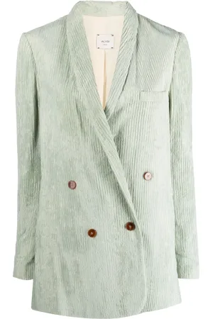 ALYSI Blazer nervuré à boutonnière croisée