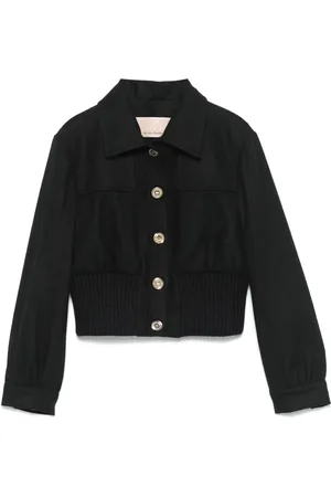 Elisabetta Franchi Veste bomber à coupe crop