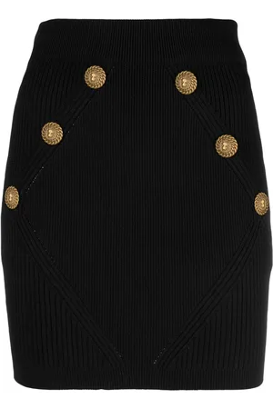 Balmain Minijupe à boutons embossés
