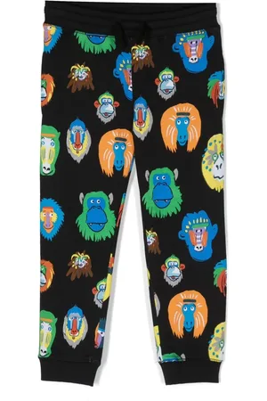 Stella McCartney Pantalon de jogging à imprimé animalier