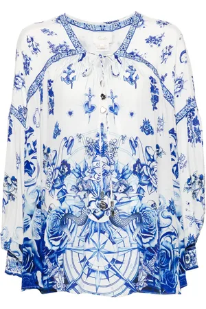 Camilla Blouse à imprimé graphique