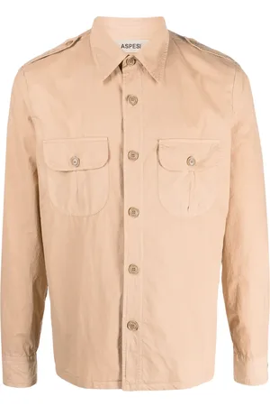 Aspesi Chemise en coton à manches longues