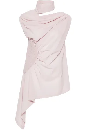 Issey Miyake Blouse drapée à design sans manches