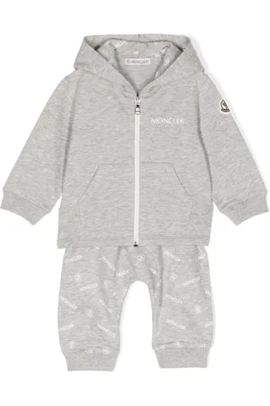 Moncler Survêtement en coton à logo imprimé