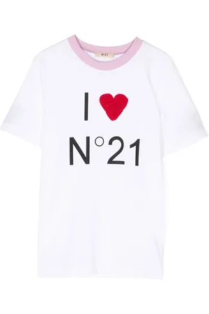 Nº21 T-shirt à logo imprimé