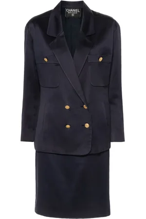 CHANEL Costume à boutonnière croisée (années 1990)